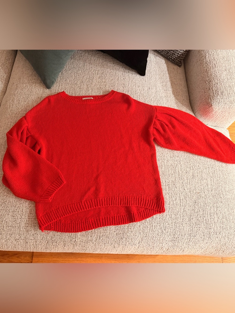 Zara Red knitted Sweater